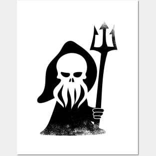 Aqua Grim Reaper Posters and Art